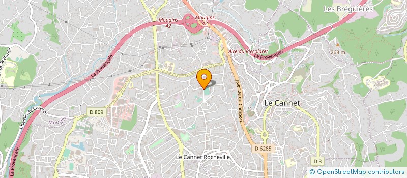 localisation de l'entreprise MADAME PASCALE PINOTTI à LE CANNET
