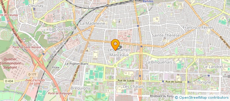 localisation de l'entreprise MADAME PASCALE PIRAUD  RENNES