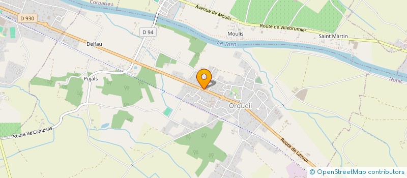 localisation de l'entreprise MADAME PASCALE PLATRE  ORGUEIL