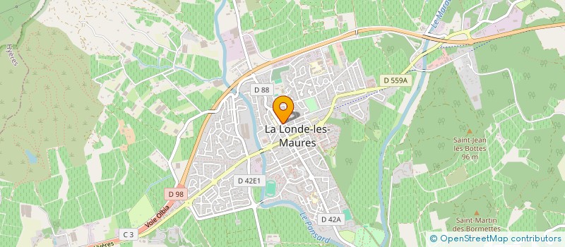 localisation de l'entreprise MADAME PASCALE POIRIER  LA LONDE-LES-MAURES