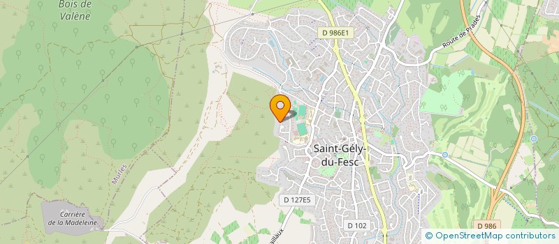 localisation de l'entreprise MADAME PASCALE POISSON  SAINT-GELY-DU-FESC