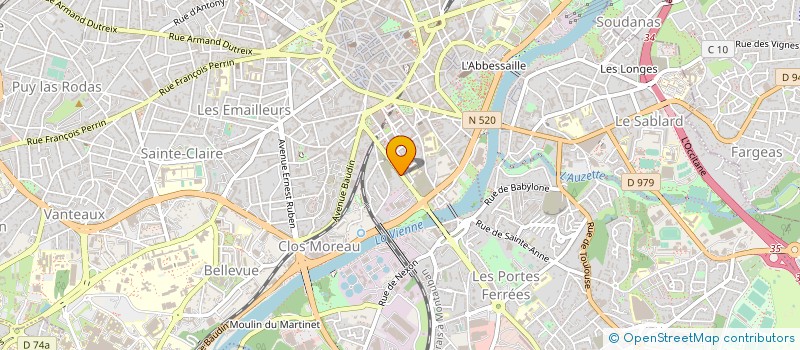 localisation de l'entreprise MADAME PASCALE POTARD à LIMOGES