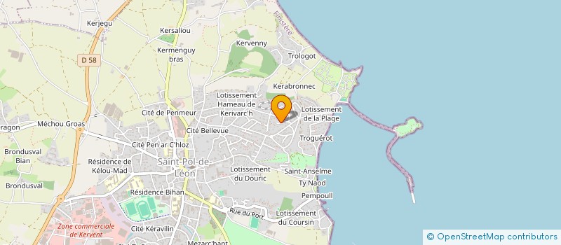 localisation de l'entreprise MADAME PASCALE POUCHART  SAINT-POL-DE-LEON