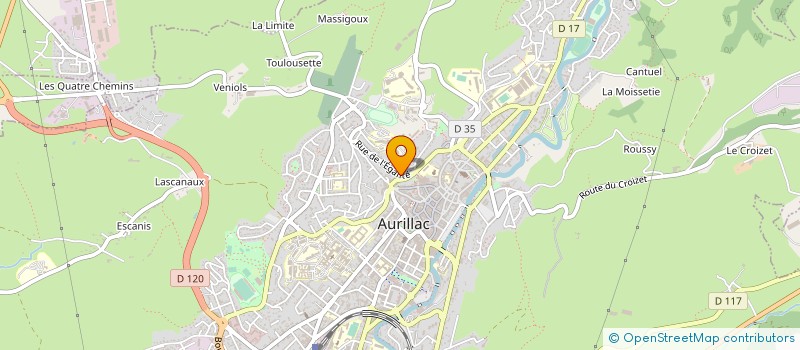 localisation de l'entreprise MADAME PASCALE POUJOLS à AURILLAC