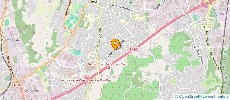 localisation de l'entreprise MADAME PASCALE POURRAT à SAINT-GENIS-LAVAL