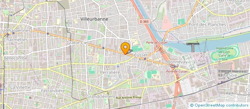 localisation de l'entreprise MADAME PASCALE PRUNIAUX  VILLEURBANNE