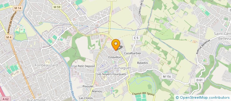 localisation de l'entreprise MADAME PASCALE PUJOS  LAUNAGUET