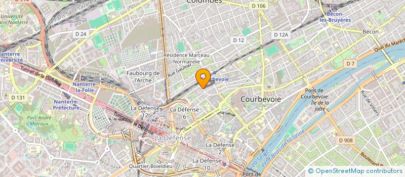 localisation de l'entreprise MADAME PASCALE QUEUCHE à COURBEVOIE