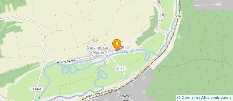 localisation de l'entreprise MADAME PASCALE QUILLIOT à OURCHES-SUR-MEUSE