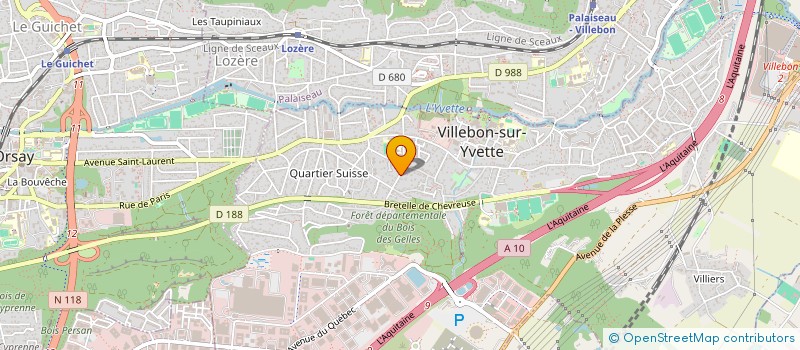 localisation de l'entreprise MADAME PASCALE RAGINIS à VILLEBON-SUR-YVETTE