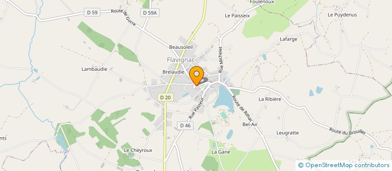 localisation de l'entreprise MADAME PASCALE RATINAUD  FLAVIGNAC