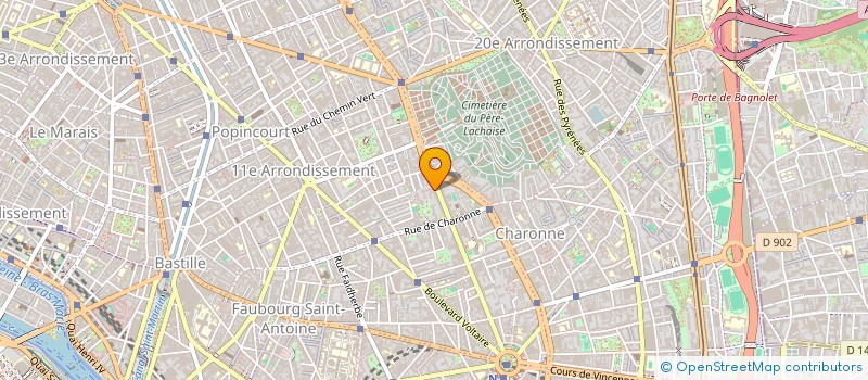 localisation de l'entreprise MADAME PASCALE RAUD à PARIS