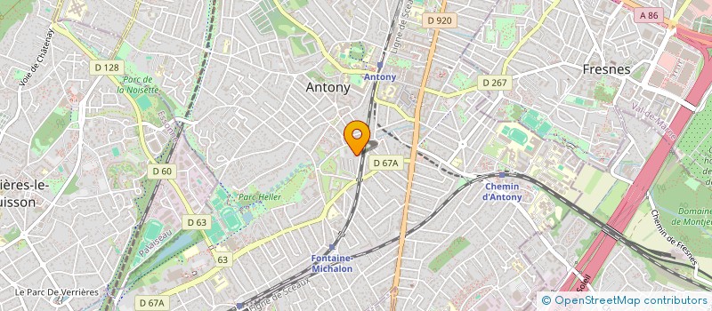 localisation de l'entreprise MADAME PASCALE REICHL à ANTONY