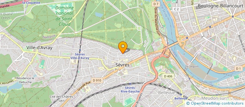 localisation de l'entreprise MADAME PASCALE REVOL à SEVRES