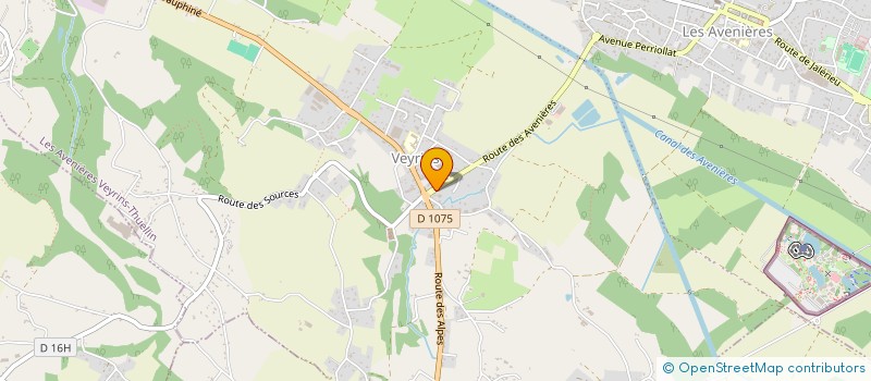 localisation de l'entreprise MADAME PASCALE REVOL  LES AVENIERES VEYRINS-THUELLIN