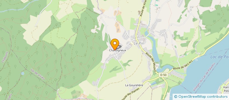 localisation de l'entreprise MADAME PASCALE REYNAUD  VILLAGES DU LAC DE PALADRU