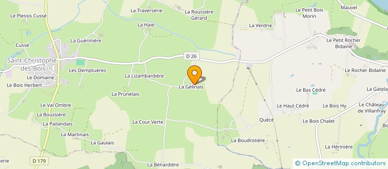 localisation de l'entreprise MADAME PASCALE RICARD  SAINT-CHRISTOPHE-DES-BOIS