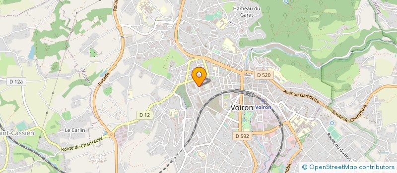 localisation de l'entreprise MADAME PASCALE RIETHMULLER  VOIRON