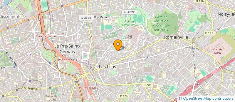 localisation de l'entreprise MADAME PASCALE RIHOUET  LES LILAS