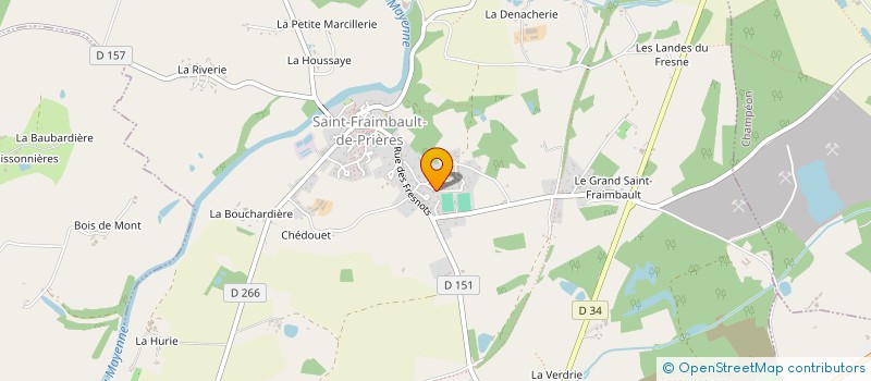 localisation de l'entreprise MADAME PASCALE RIVIERE  SAINT-FRAIMBAULT-DE-PRIERES