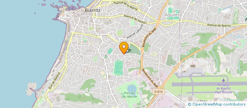 localisation de l'entreprise MADAME PASCALE ROGER à BIARRITZ