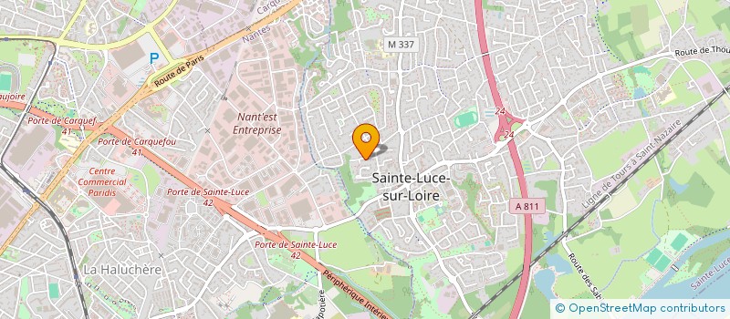 localisation de l'entreprise MADAME PASCALE ROLLAND à SAINTE-LUCE-SUR-LOIRE