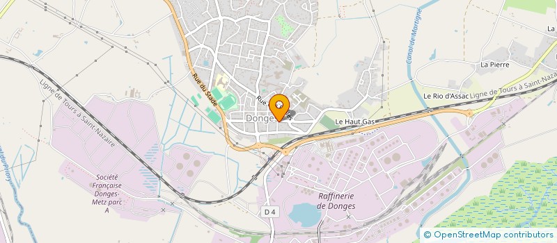 localisation de l'entreprise MADAME PASCALE ROUSSEAU  DONGES