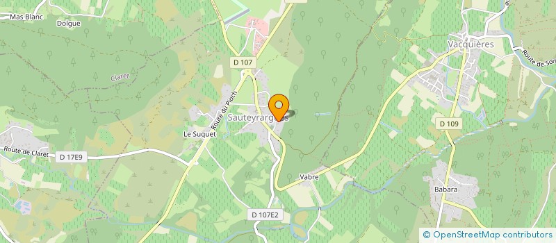 localisation de l'entreprise MADAME PASCALE ROUSSEL  SAUTEYRARGUES