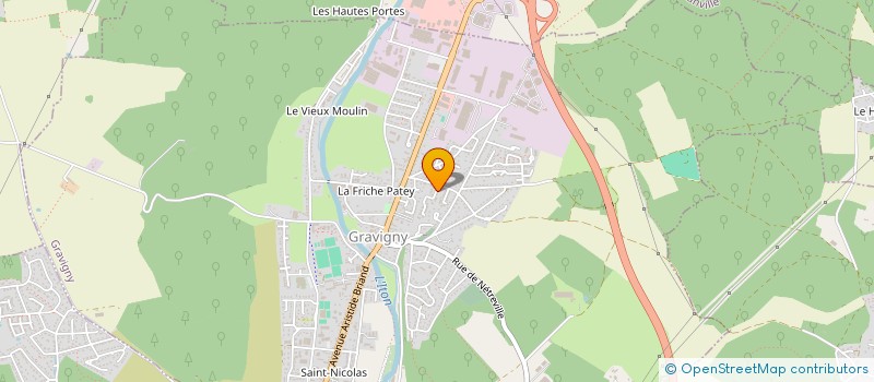 localisation de l'entreprise MADAME PASCALE SAINT PAUL à GRAVIGNY