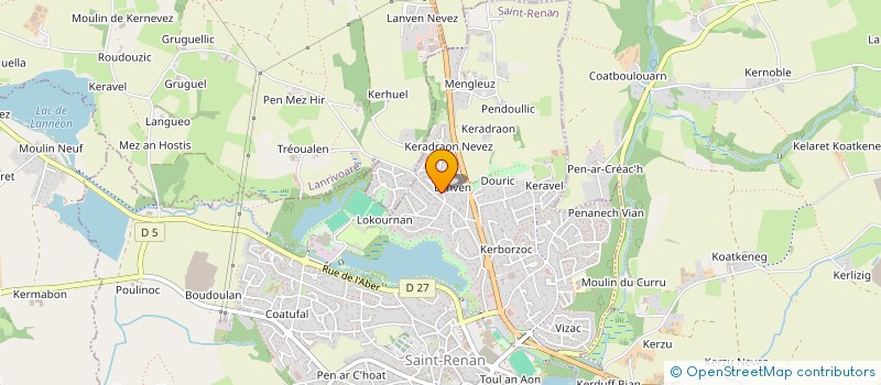 localisation de l'entreprise MADAME PASCALE SALAUN  SAINT-RENAN