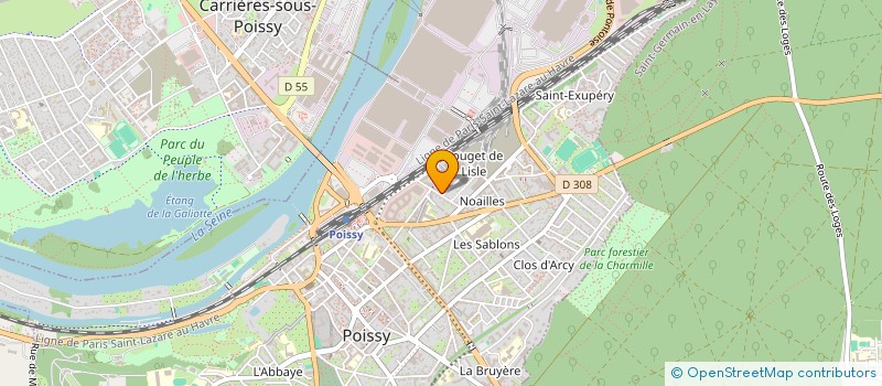 localisation de l'entreprise MADAME PASCALE SALIBA  POISSY