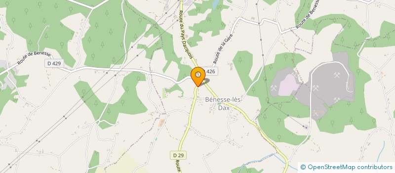 localisation de l'entreprise MADAME PASCALE SIBERCHICOT  BENESSE LES DAX