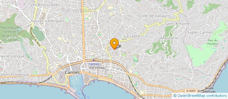localisation de l'entreprise MADAME PASCALE SIMEDOU à CANNES