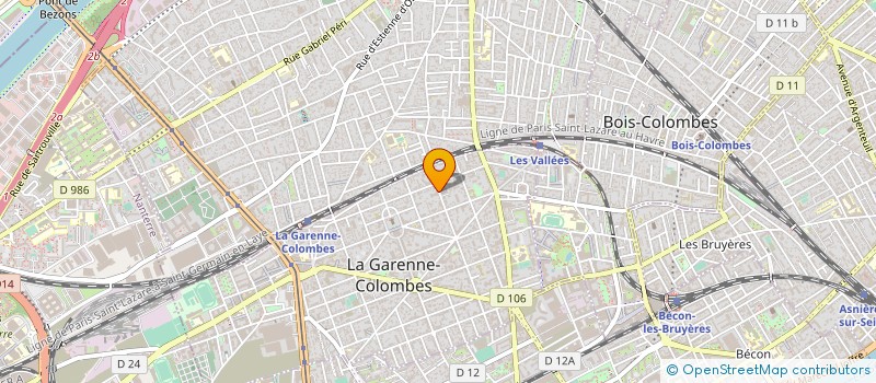 localisation de l'entreprise MADAME PASCALE SIMONET à LA GARENNE-COLOMBES