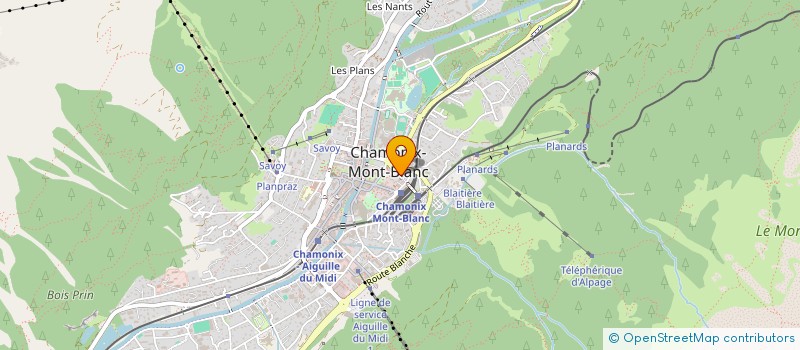 localisation de l'entreprise MADAME PASCALE SIRODOT  CHAMONIX-MONT-BLANC