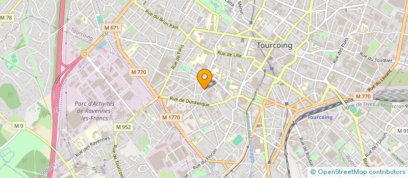 localisation de l'entreprise MADAME PASCALE STEINMETZ  TOURCOING