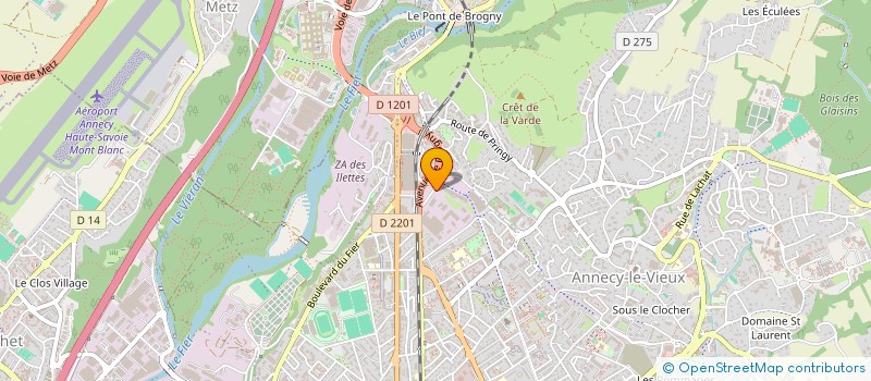 localisation de l'entreprise MADAME PASCALE STRAPAZZON à ANNECY