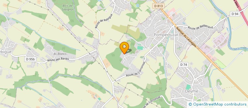 localisation de l'entreprise MADAME PASCALE SUZANNE LUNEAU  POMPERTUZAT