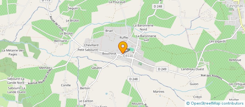 localisation de l'entreprise MADAME PASCALE SZUDAROVITS  LAPOUYADE