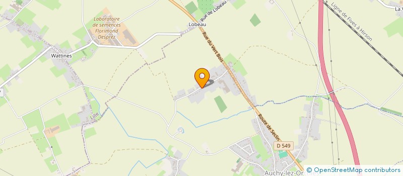 localisation de l'entreprise MADAME PASCALE THIEBOLD  AUCHY-LEZ-ORCHIES