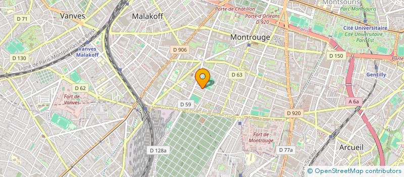 localisation de l'entreprise MADAME PASCALE THIERRY  MONTROUGE