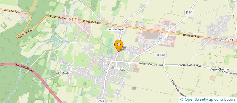 localisation de l'entreprise MADAME PASCALE TINTE MOULIE  IBOS