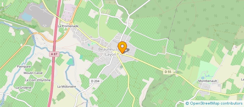 localisation de l'entreprise MADAME PASCALE TRAINEAU à BEAULIEU-SUR-LAYON