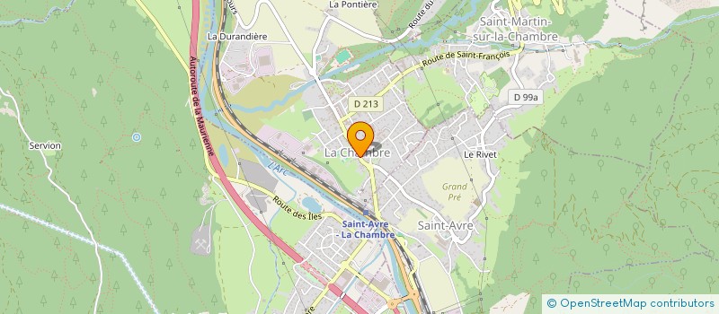 localisation de l'entreprise MADAME PASCALE TRAVERSAZ  LA CHAMBRE