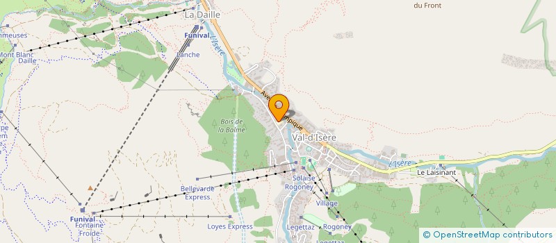 localisation de l'entreprise MADAME PASCALE TUFFERY  VAL-D'ISERE