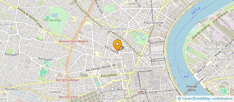 localisation de l'entreprise MADAME PASCALE TURCAUD à BORDEAUX