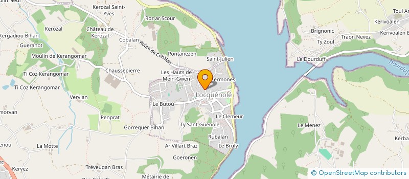 localisation de l'entreprise MADAME PASCALE URIEN à LOCQUENOLE