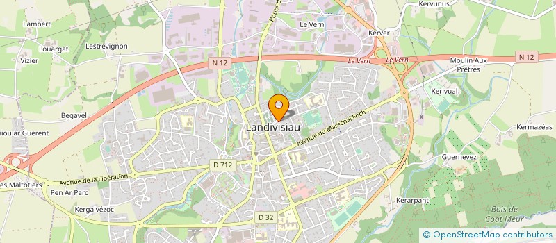 localisation de l'entreprise MADAME PASCALE URIEN  LANDIVISIAU