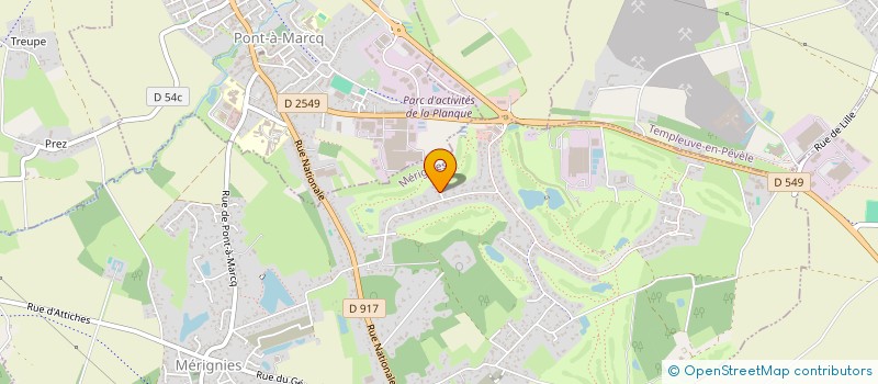 localisation de l'entreprise MADAME PASCALE VANDAELE  MERIGNIES