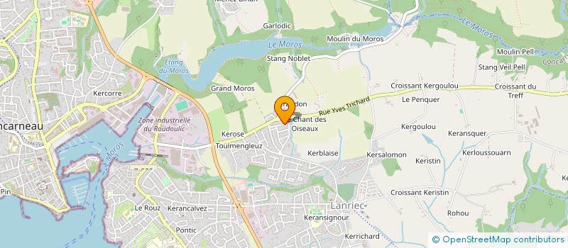 localisation de l'entreprise MADAME PASCALE VANDERMOERE  CONCARNEAU